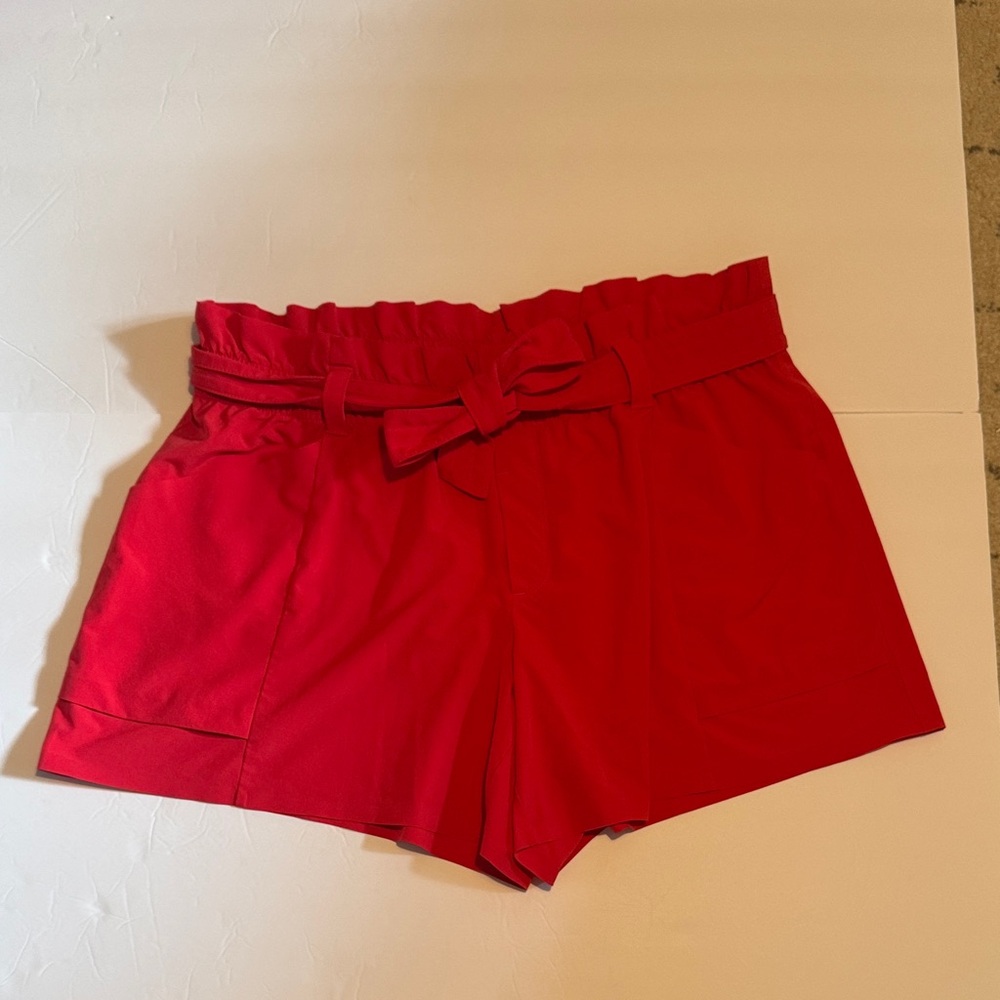 ✨Athleta High Waist Red Women's Shorts. Size 16, EUC.